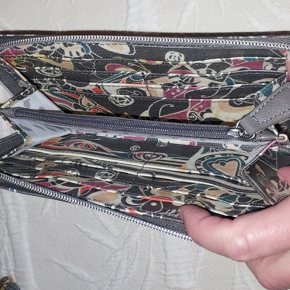 Sakroots City Shadow Songbird Satchel Tote With Wallet. NWOT - Picture 12 of 16